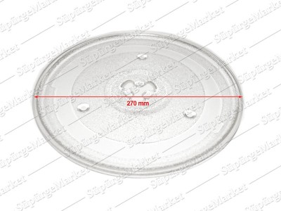 Mikrodalga Fırın Universal Cam Tepsi - 270mm